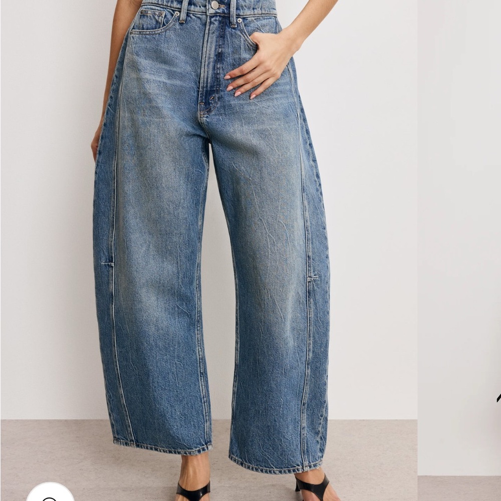 Good American Extreme Barrel Jeans